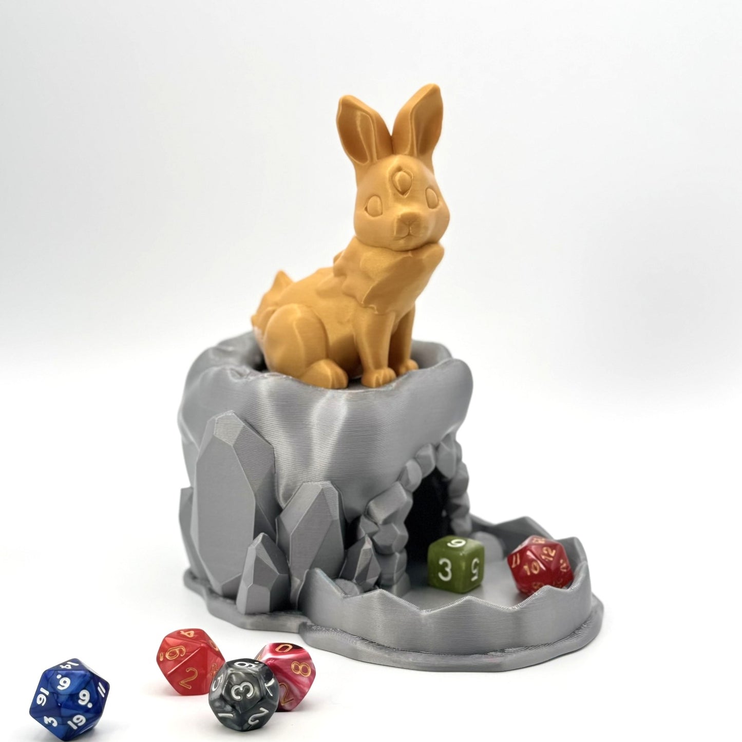 Mystical Rabbit Dice Tower Roller – Fantasy Tabletop RPG Dice Accessory Gift
