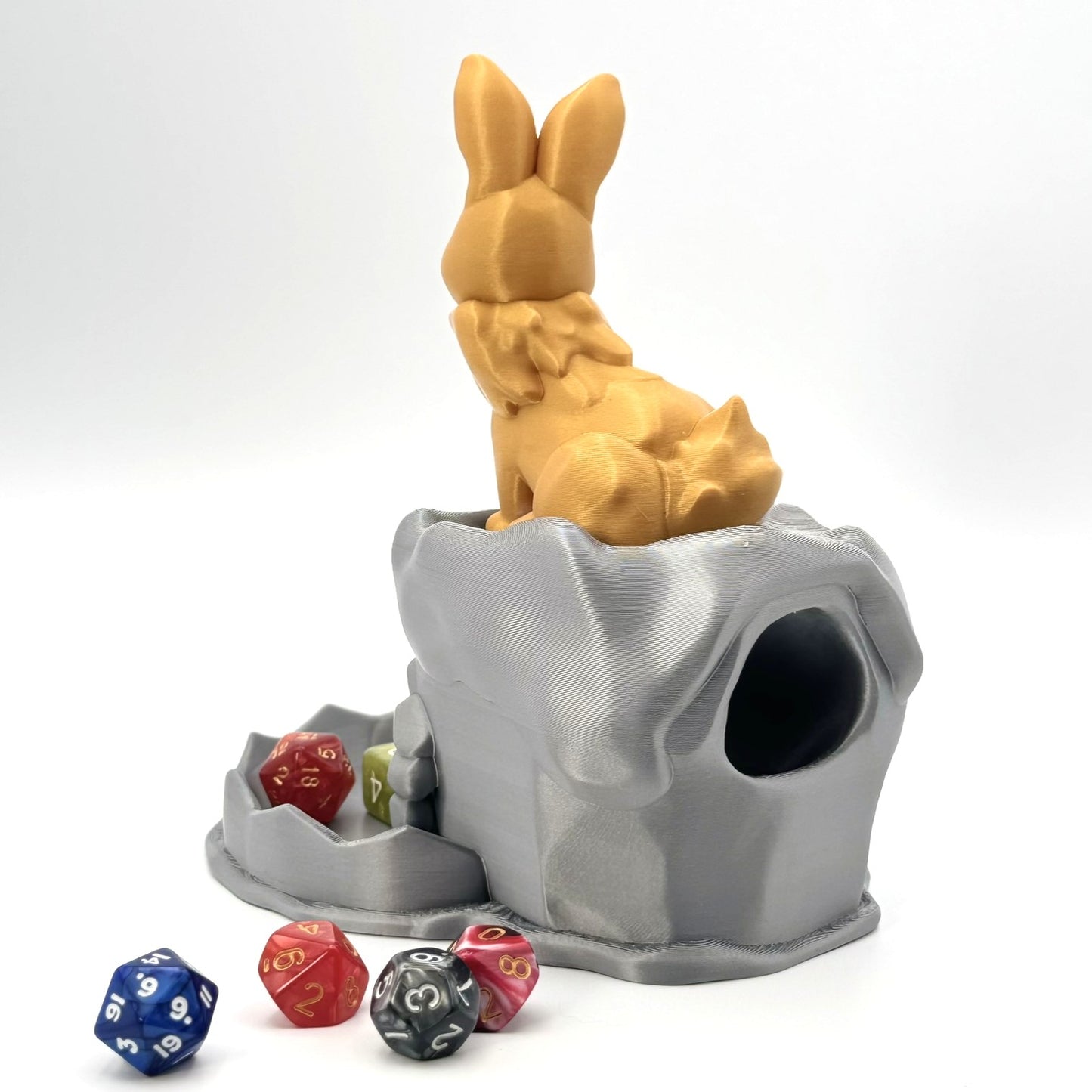 Mystical Rabbit Dice Tower Roller – Fantasy Tabletop RPG Dice Accessory Gift