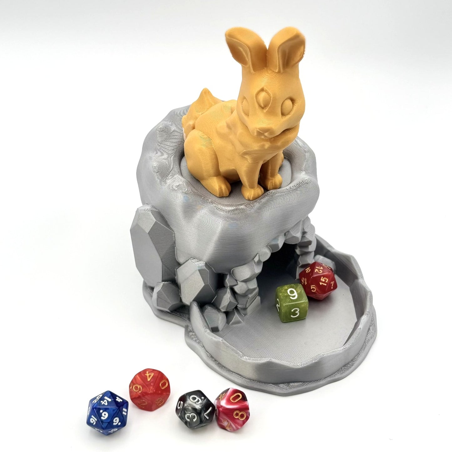 Mystical Rabbit Dice Tower Roller – Fantasy Tabletop RPG Dice Accessory Gift