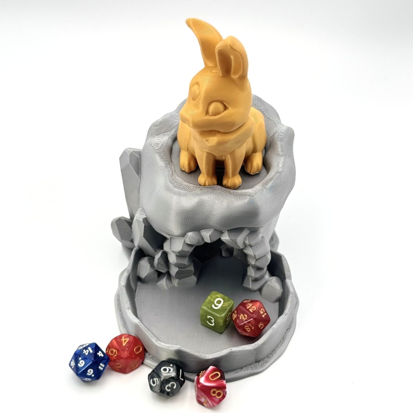 Mystical Rabbit Dice Tower Roller – Fantasy Tabletop RPG Dice Accessory Gift