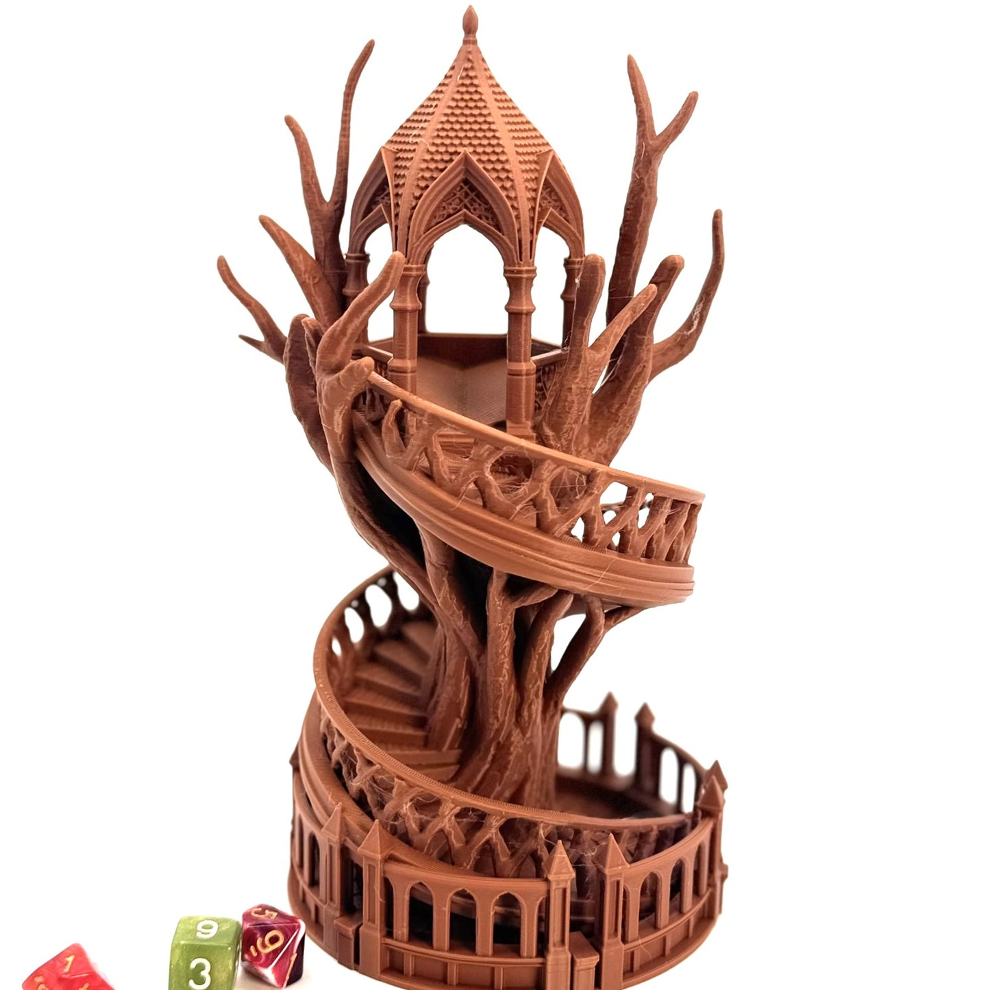 Sylven Treehouse Dice Tower – Fantasy RPG Tabletop Gaming Accessory Unique Gift