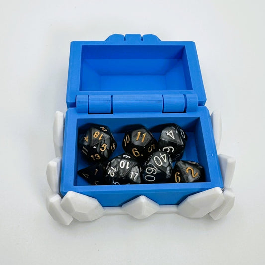 Dice Vault and Storage - Frozen themed treasure for TTRPG games