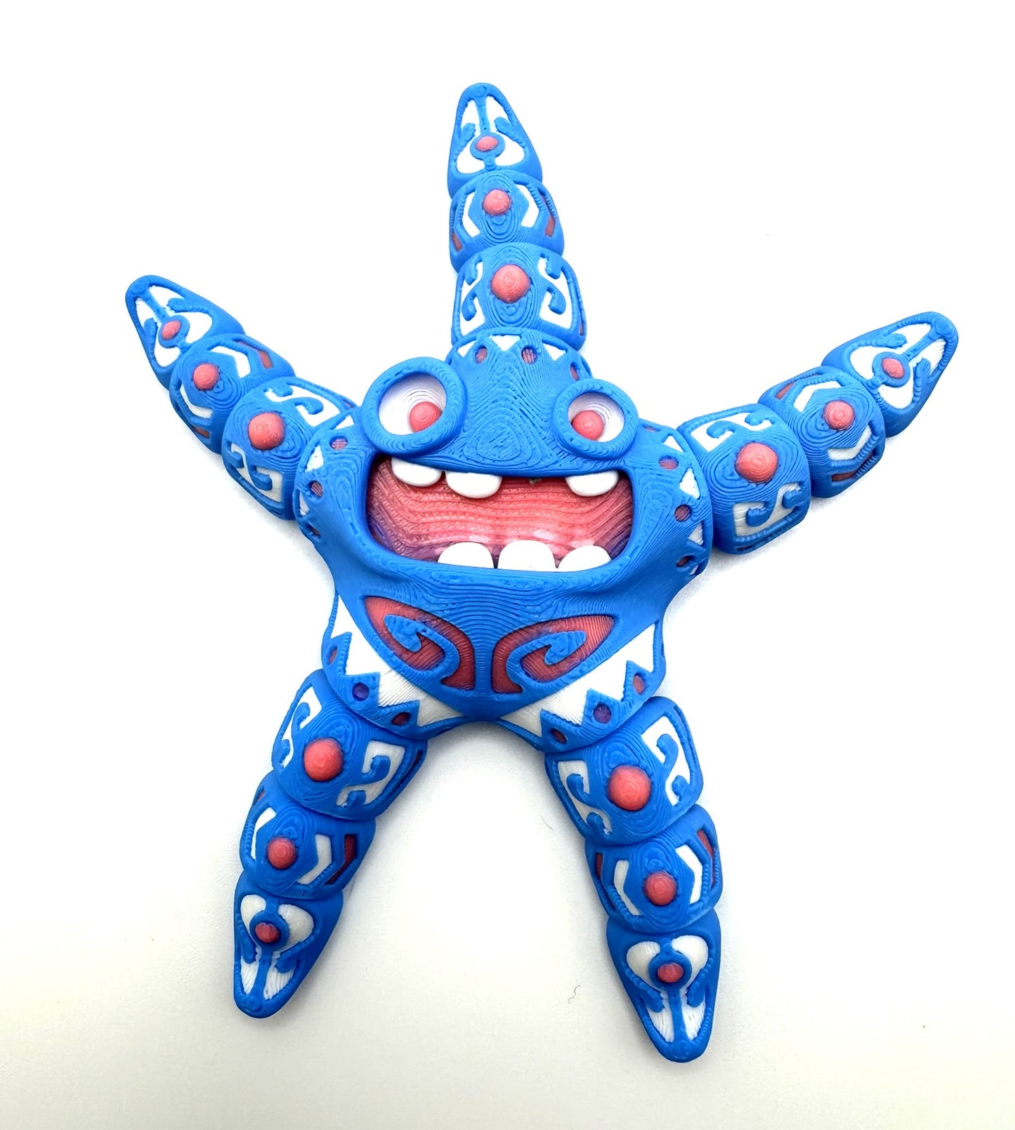 Whimsically Joyful Starfish Desk Toy - fidget toy - movable - home office