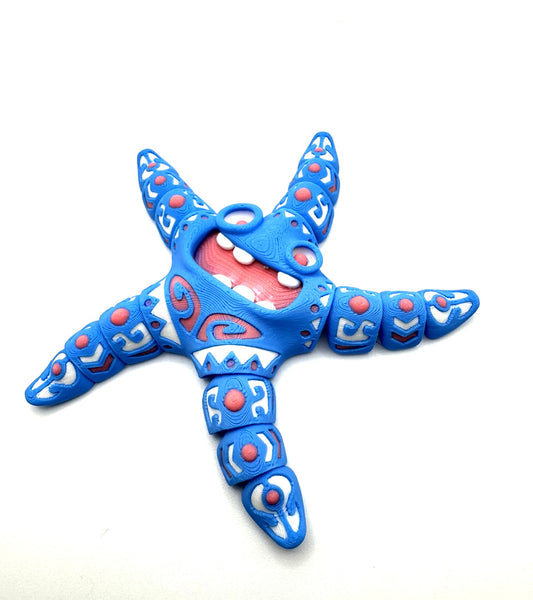 Whimsically Joyful Starfish Desk Toy - fidget toy - movable - home office