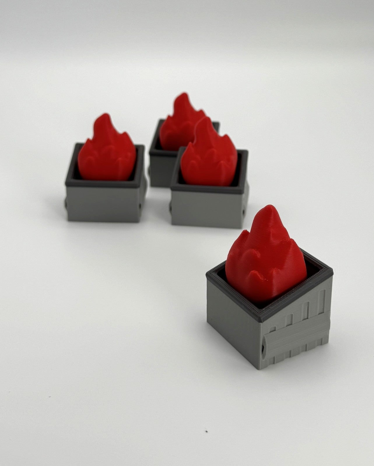 Dumpster Fire Clicker Fidget Toy – Stress Relief Desk Toy