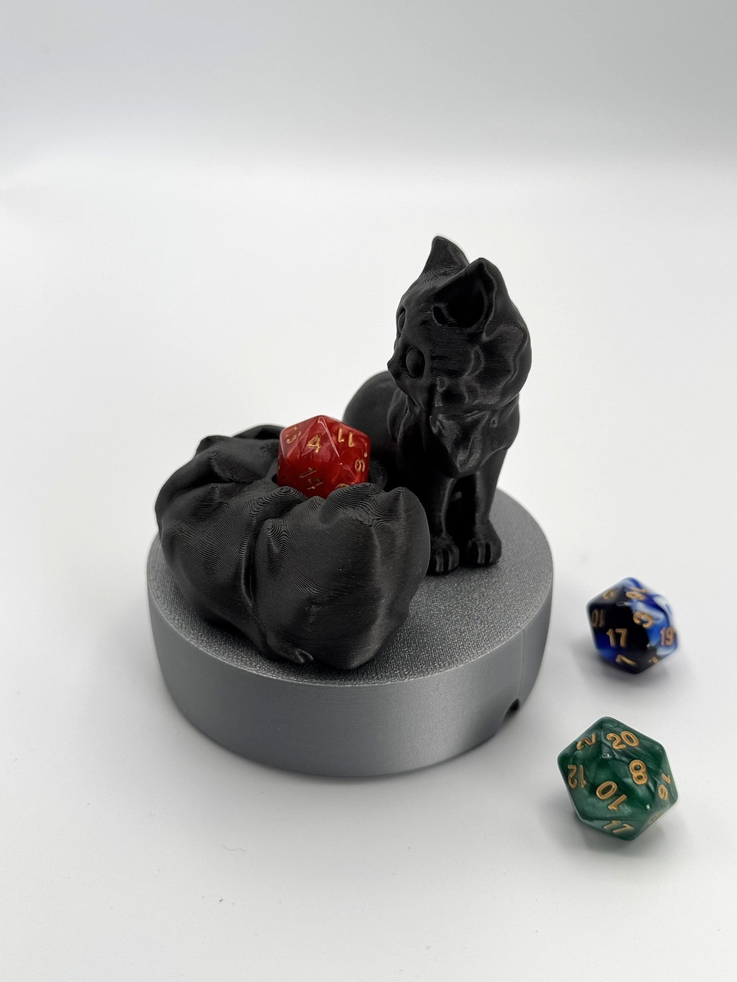 Dice Throne Cat with All-Knowing Eye – Unique Tabletop Gamer Gift, DnD Dice