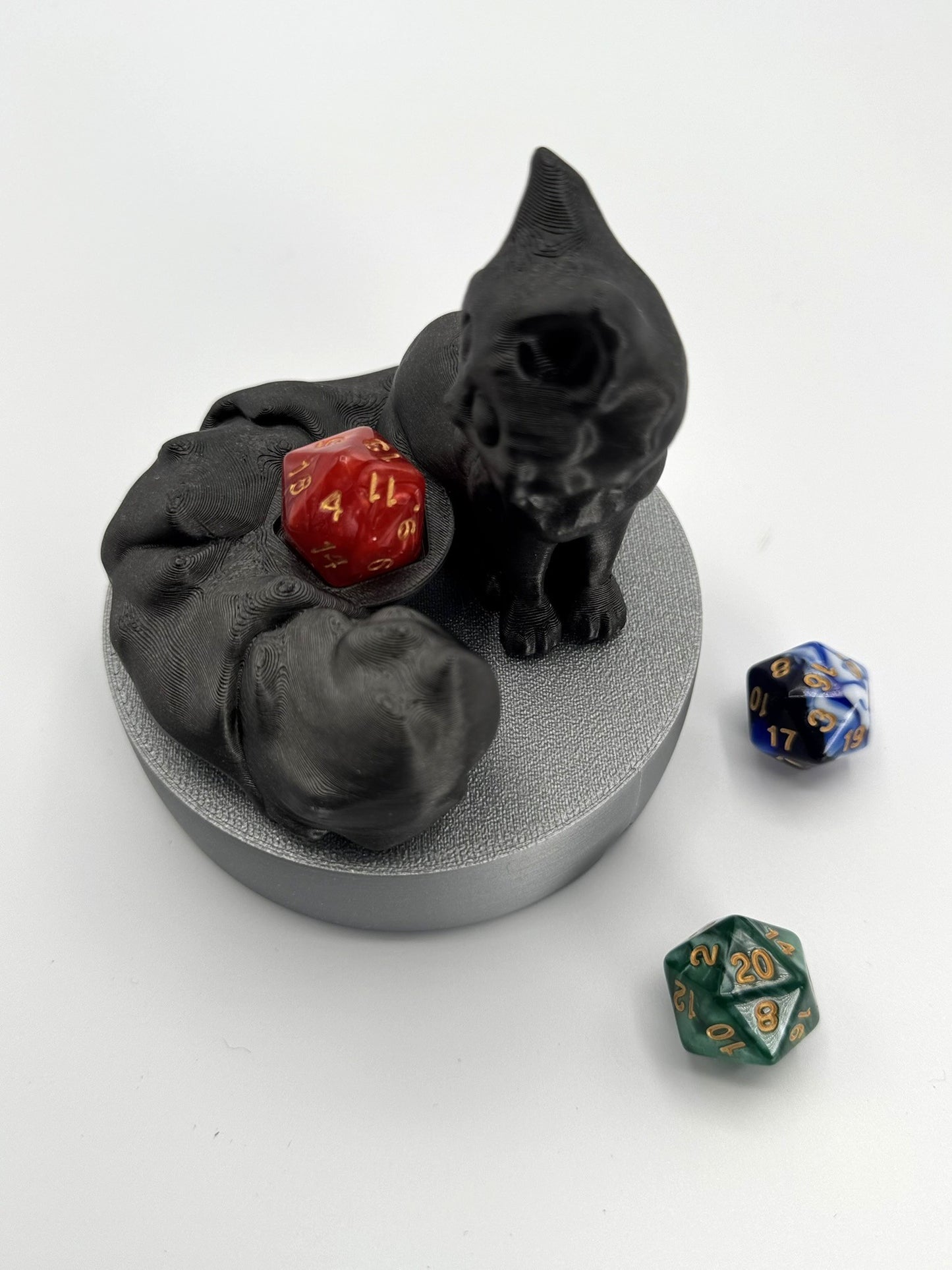 Dice Throne Cat with All-Knowing Eye – Unique Tabletop Gamer Gift, DnD Dice