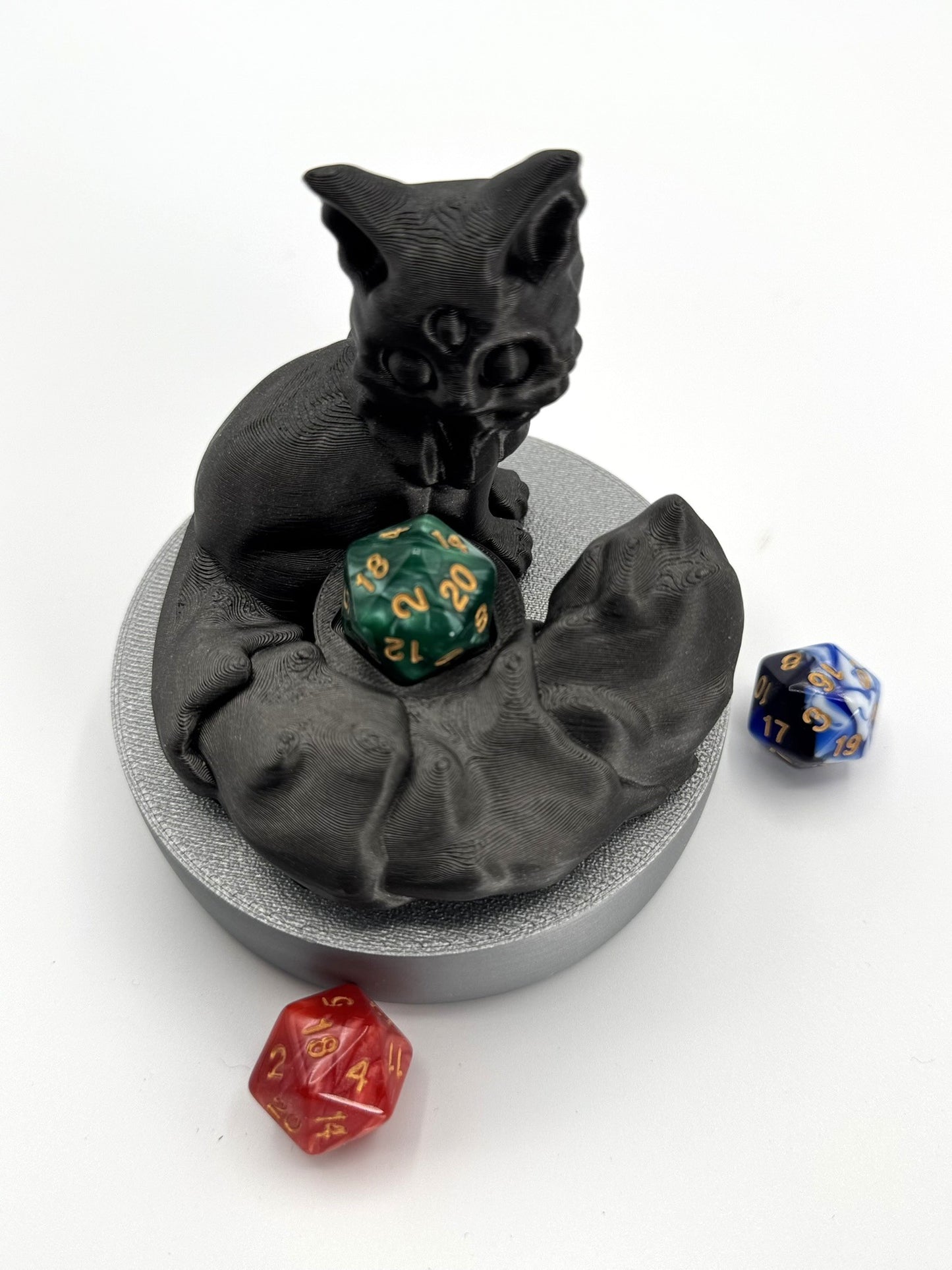 Dice Throne Cat with All-Knowing Eye – Unique Tabletop Gamer Gift, DnD Dice