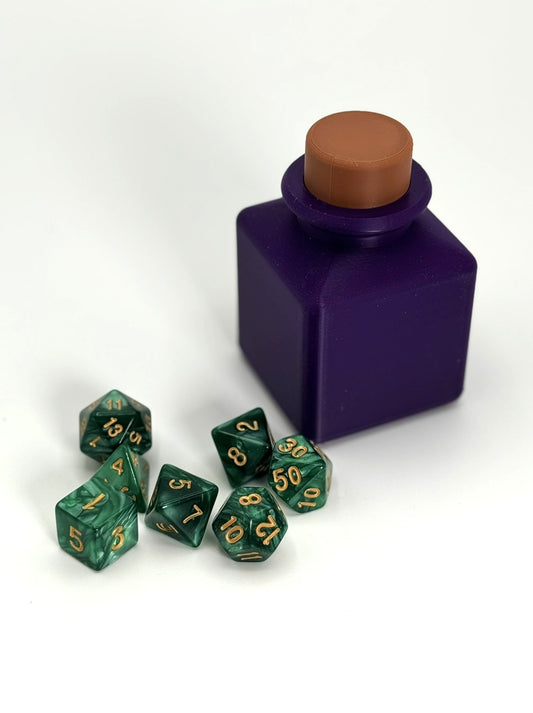 Potion Bottle Dice Storage Container – Unique Dice Holder for DND, Tabletop RPG