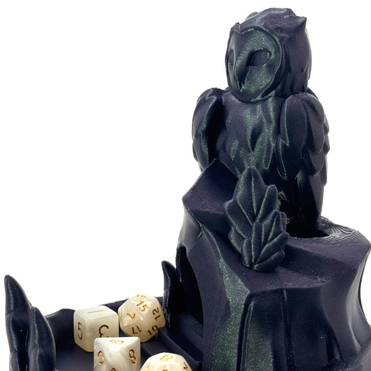 Owl Guardian Dice Tower – Dice Roller for DnD, Tabletop RPGs & Gaming Gifts