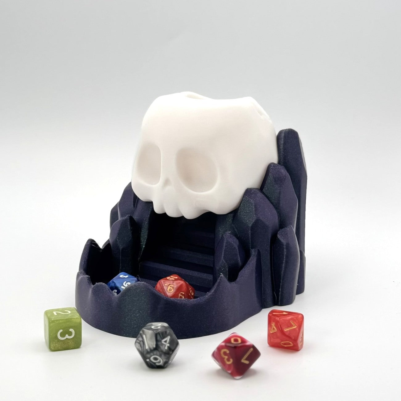 Skull Dice Rolling Tower – Gothic Tabletop Gaming Accessory for RPG & DnD