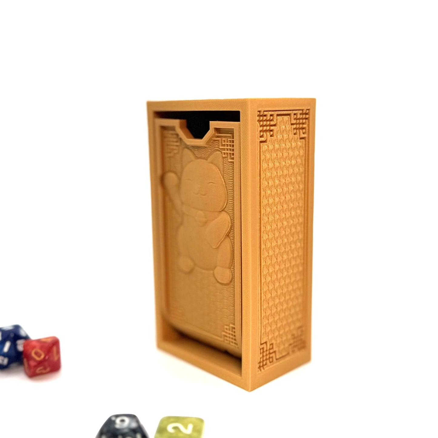 Folding Dice Tower with Smiling Kitty | Tabletop RPG & Board Games | DnD, Magic