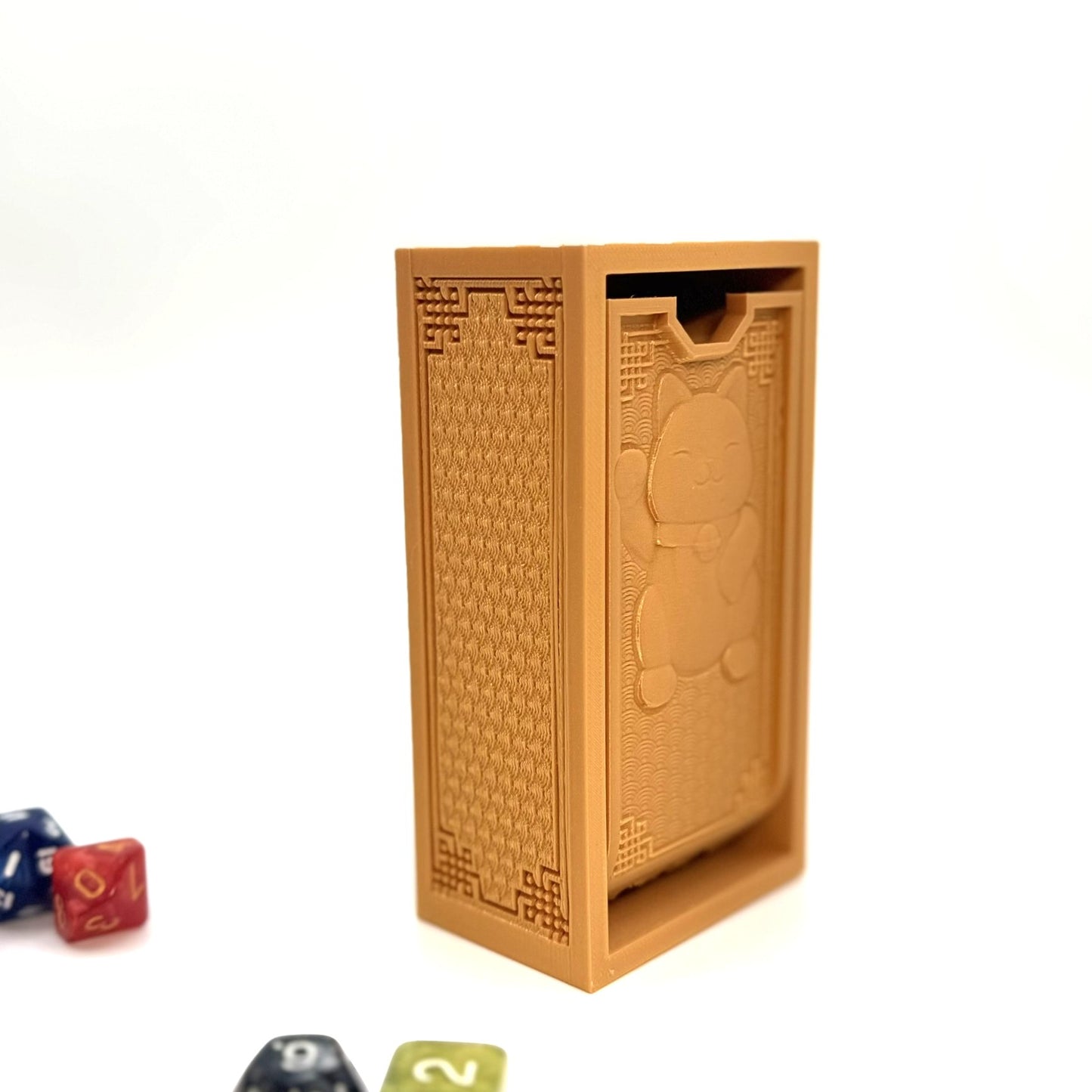 Folding Dice Tower with Smiling Kitty | Tabletop RPG & Board Games | DnD, Magic