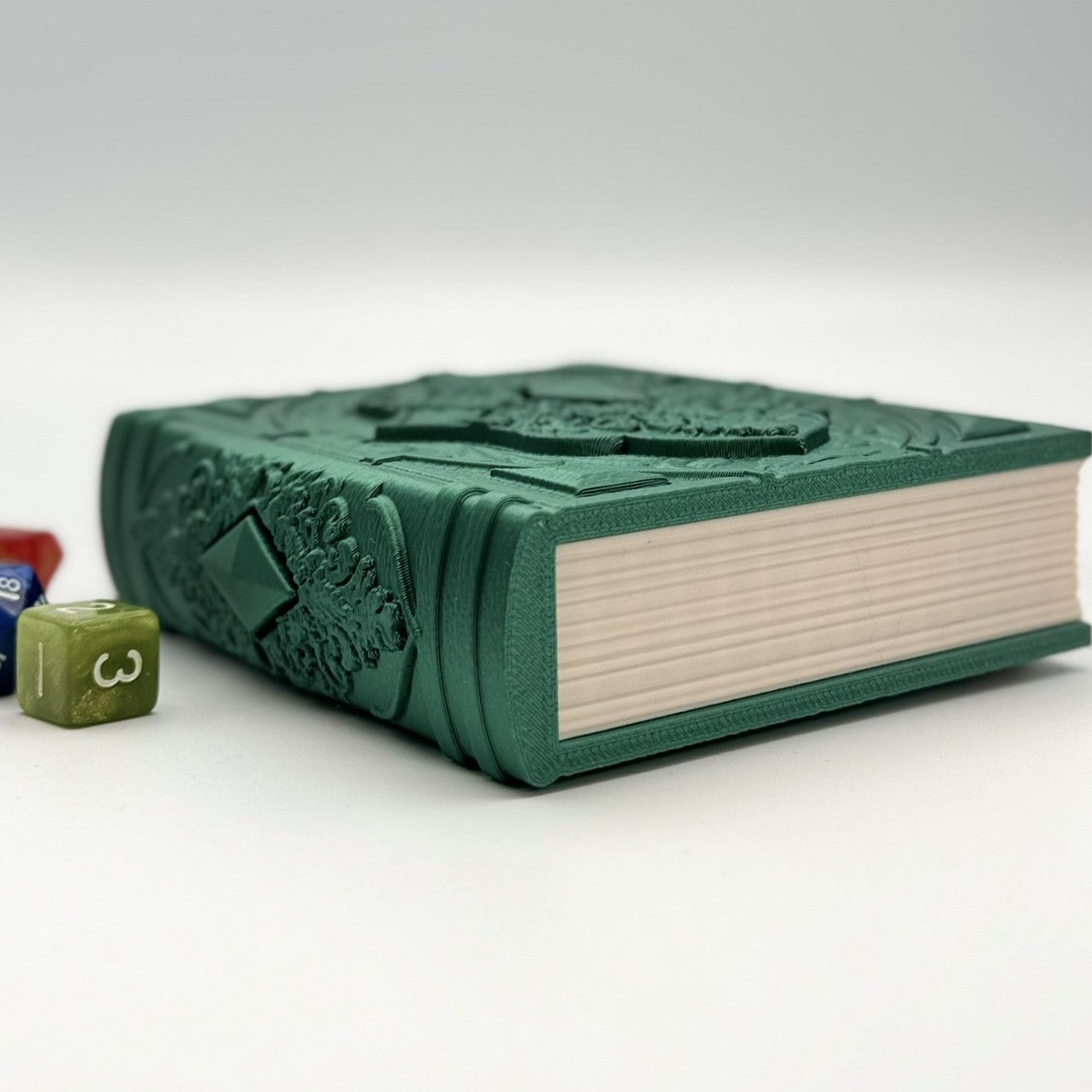 Spellbook Dice Tome, Holder & Rolling Tray for DND, MTG TTRPG Board Games