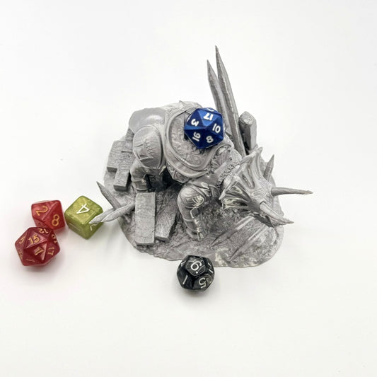 Fighting Dinosaur Dice Throne Tabletop gaming - Triceratops Protector Stand
