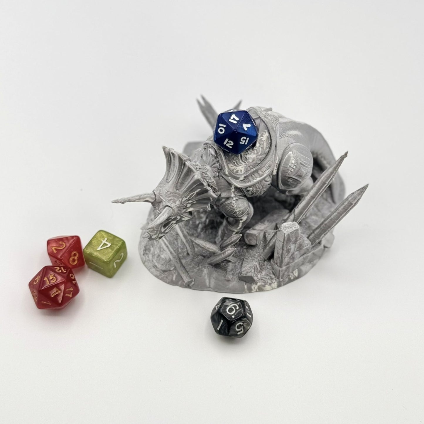 Fighting Dinosaur Dice Throne Tabletop gaming - Triceratops Protector Stand