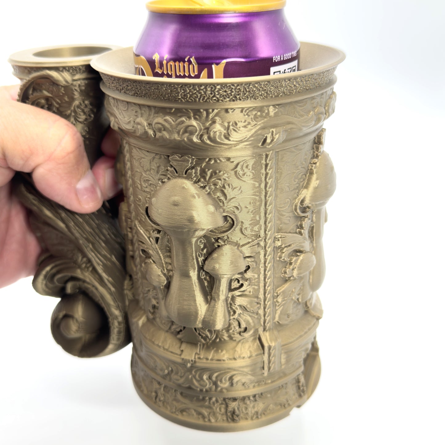 Forest Themed Dice Tower Tankard – Beverage Can Holder & Dice Vault – Tabletop Gaming Gift