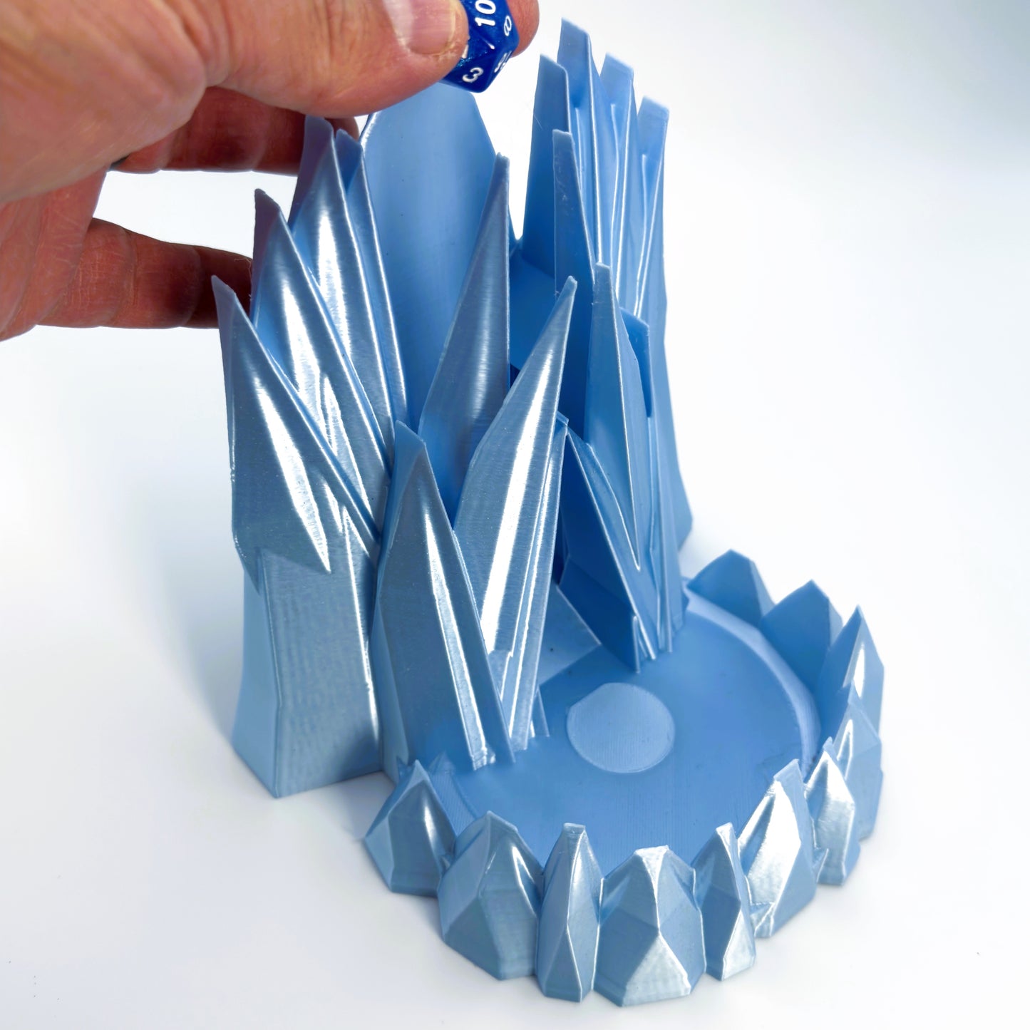 Frozen castle inspired dice tower for tabletop RPG