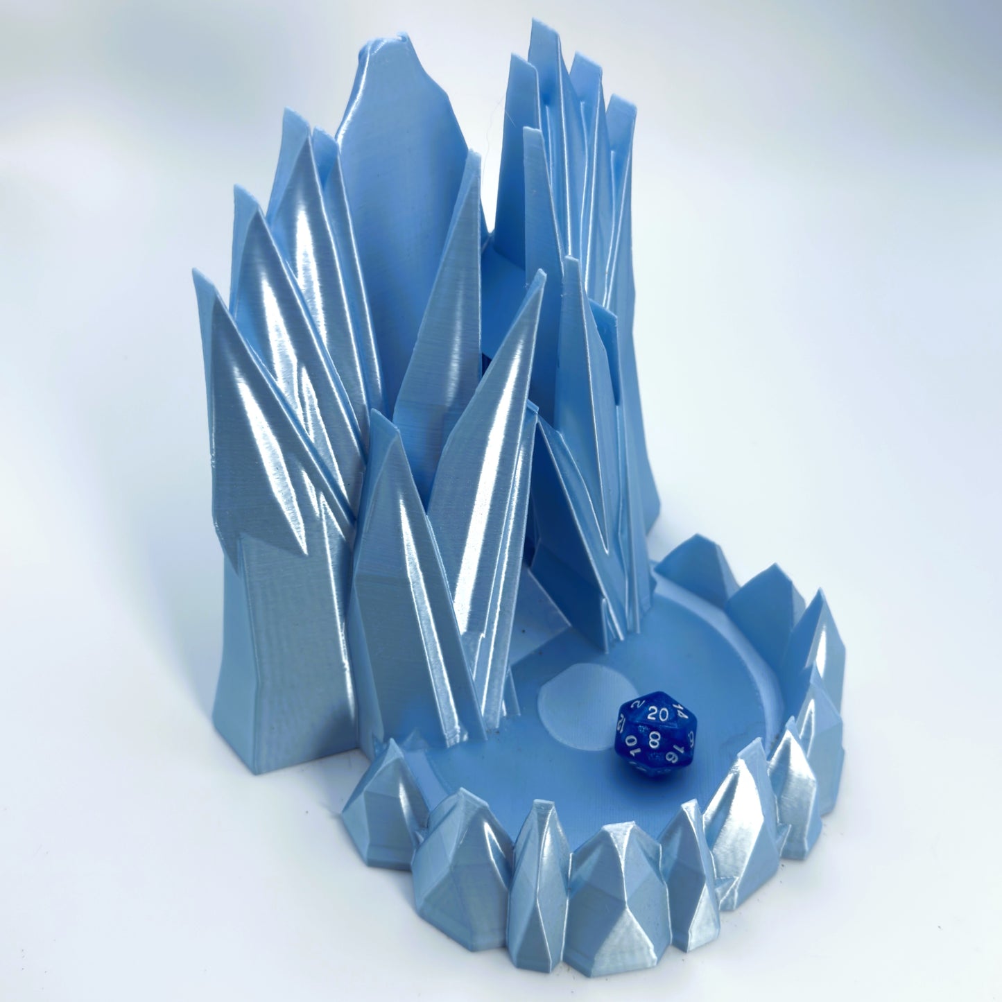 Frozen castle inspired dice tower for tabletop RPG