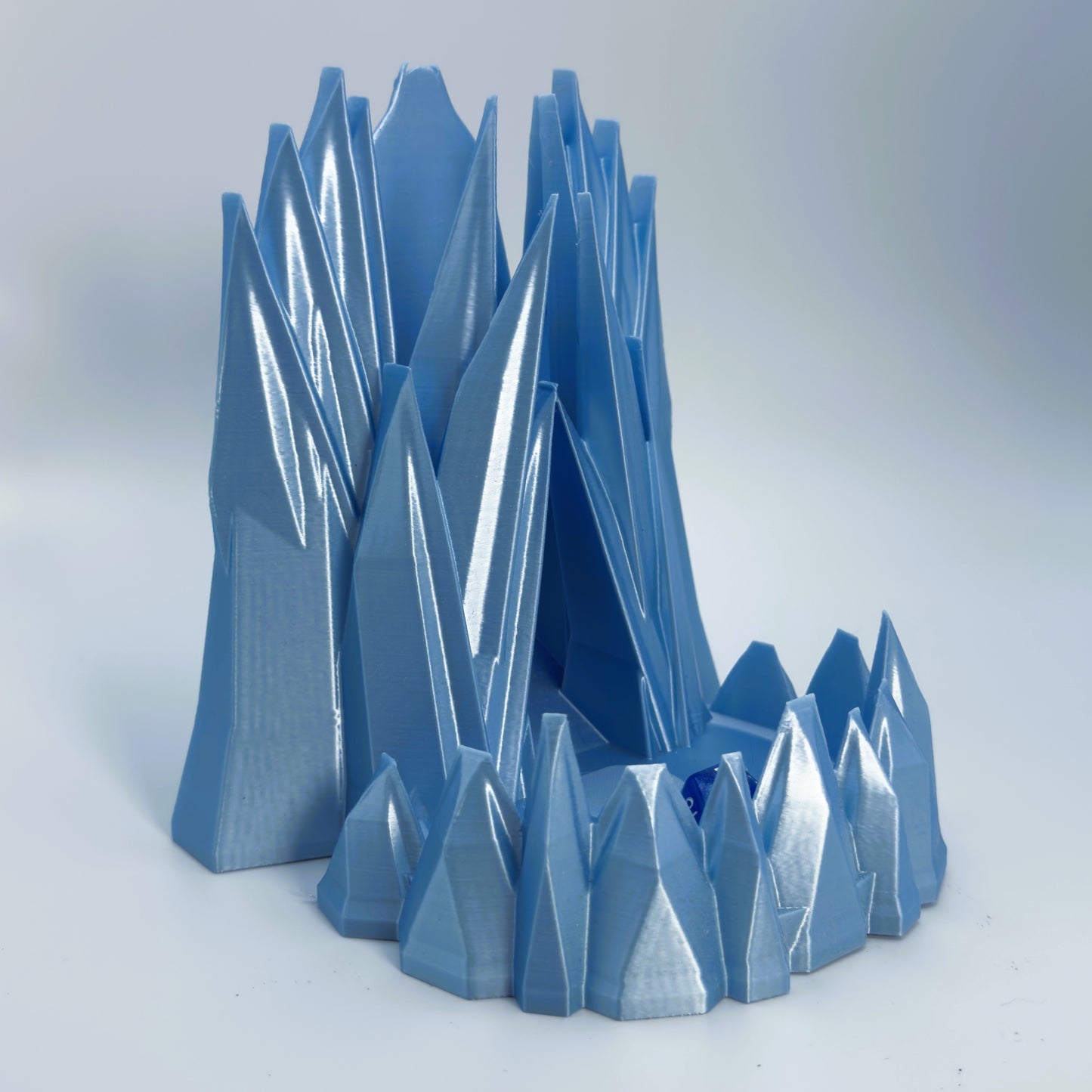 Frozen castle inspired dice tower for tabletop RPG