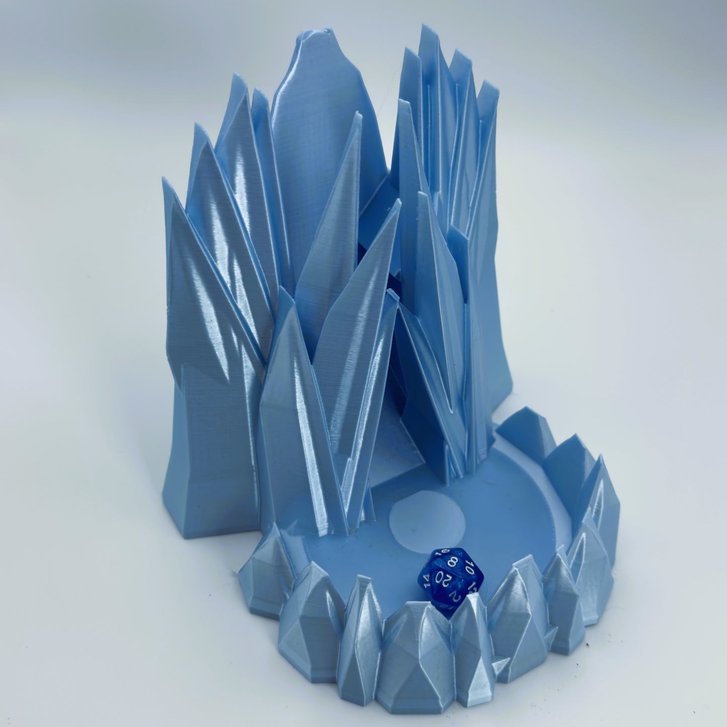 Frozen castle inspired dice tower for tabletop RPG