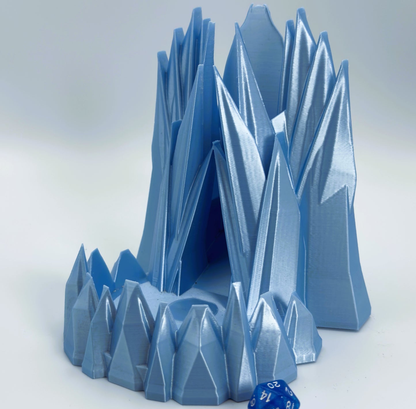 Frozen castle inspired dice tower for tabletop RPG