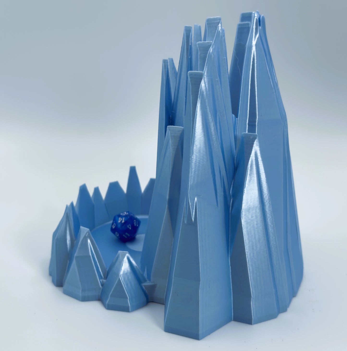 Frozen castle inspired dice tower for tabletop RPG
