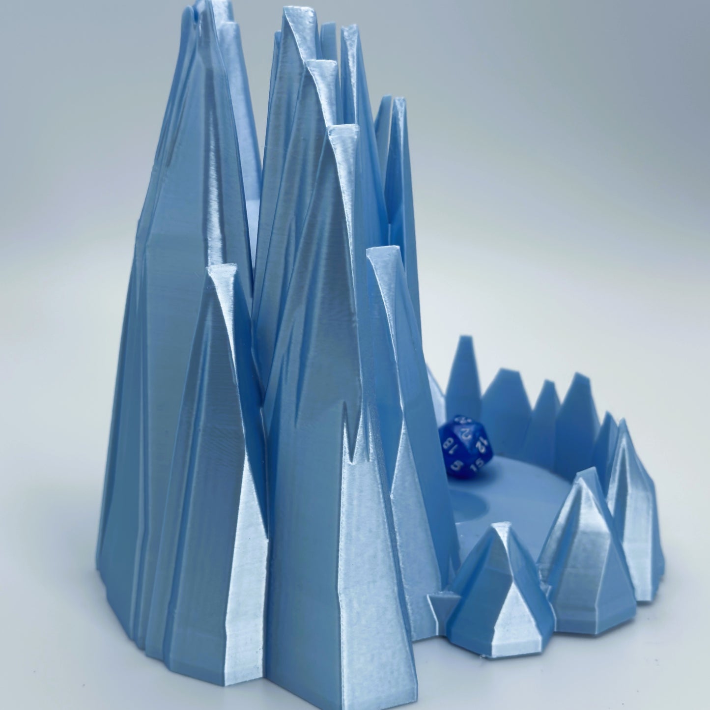 Frozen castle inspired dice tower for tabletop RPG
