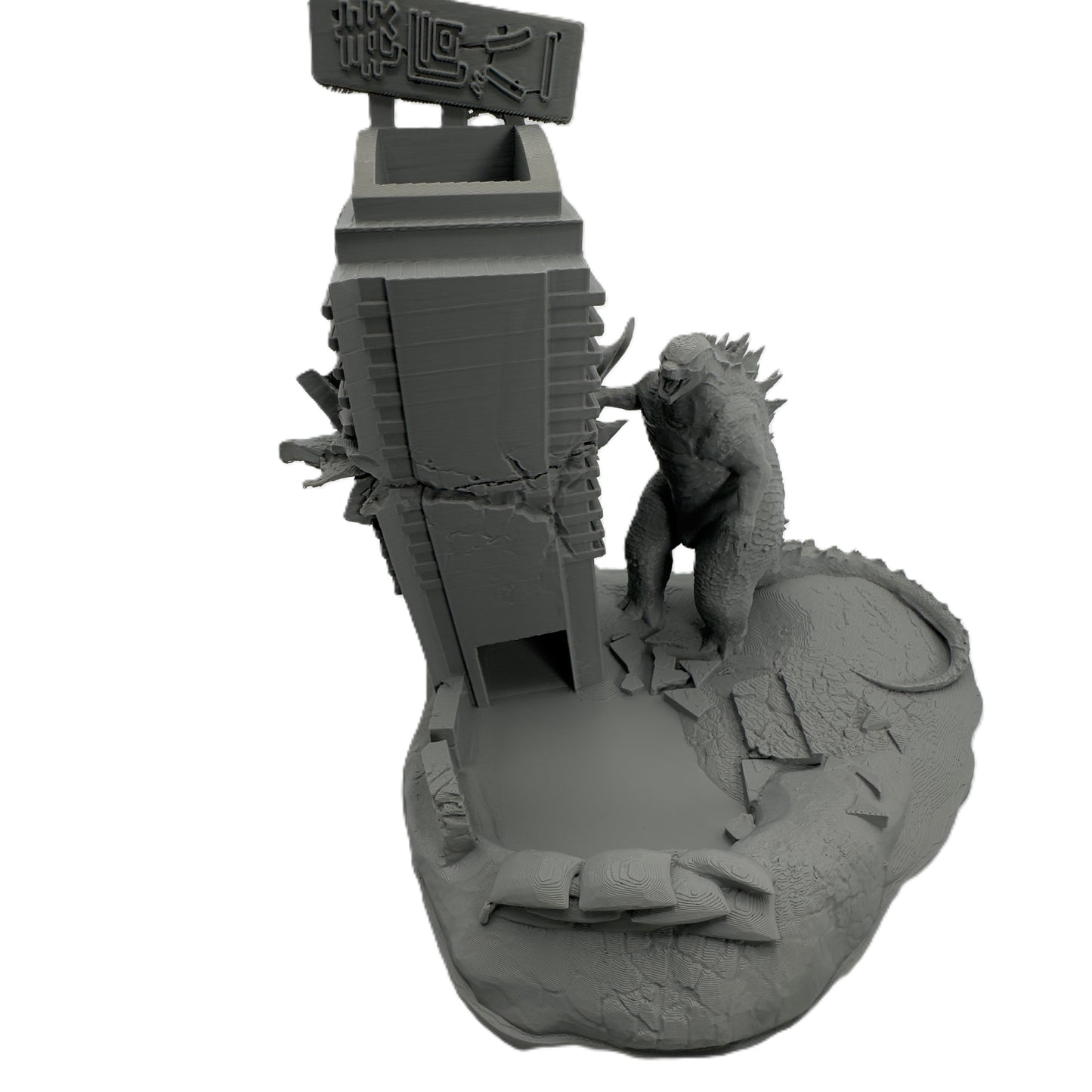 Godzilla Themed Dice Tower – Kaiju Dice Roller for RPG, DnD, and Tabletop Games