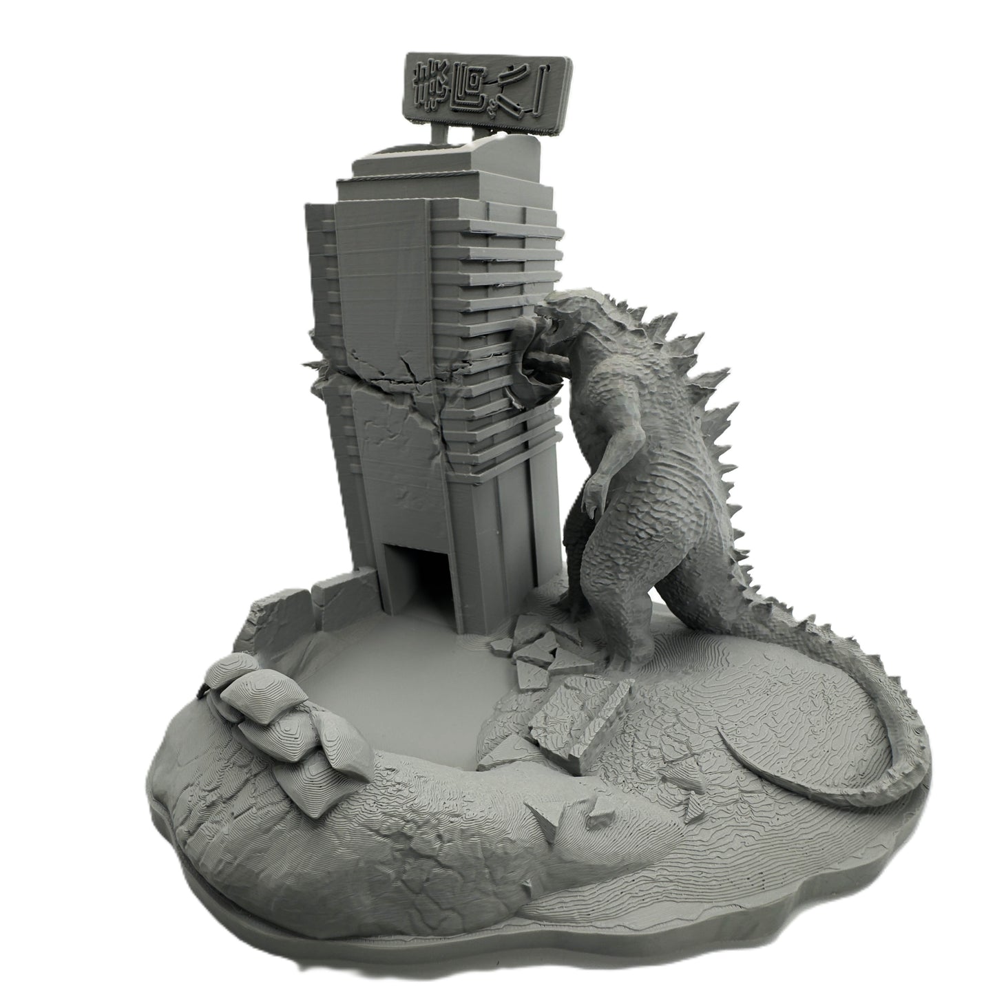 Godzilla Themed Dice Tower – Kaiju Dice Roller for RPG, DnD, and Tabletop Games