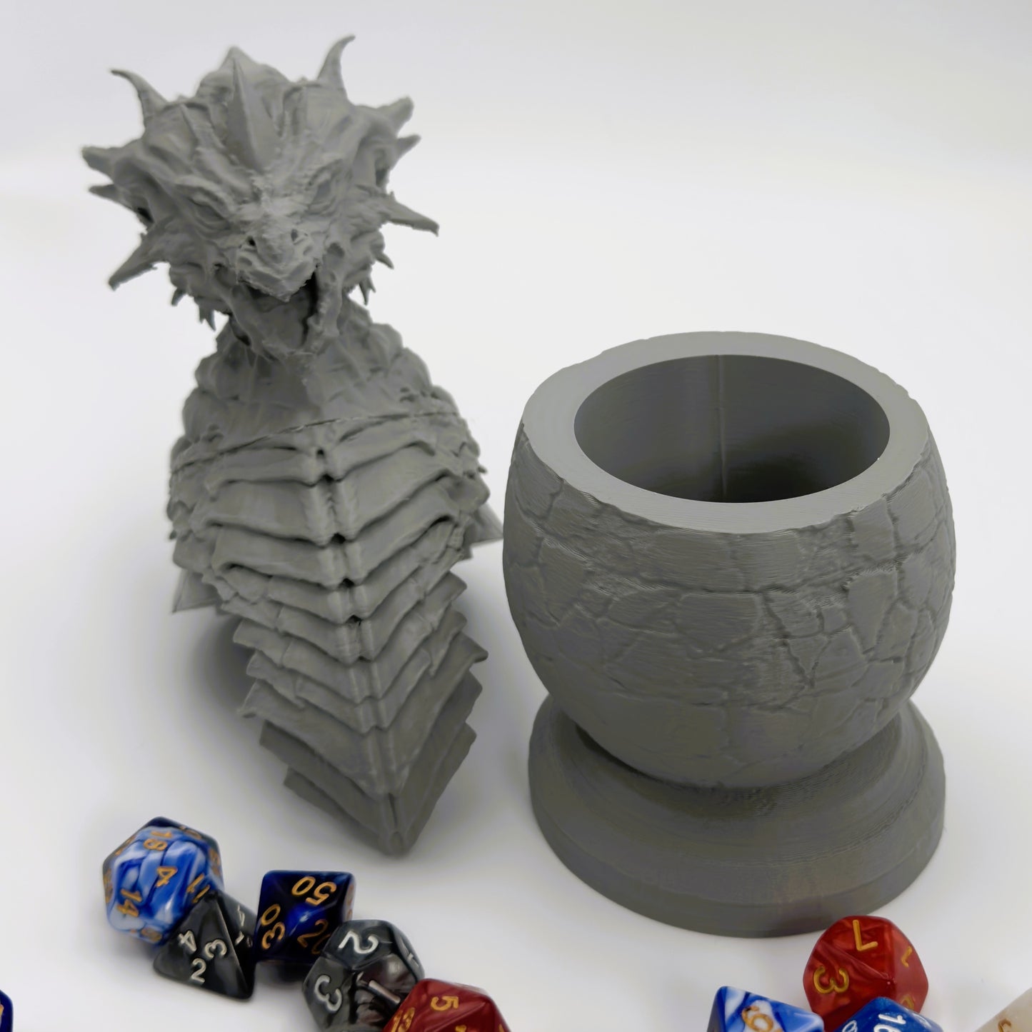 Dragon Egg Dice Vault - Tabletop RPG Dice Storage for 2-3 Sets