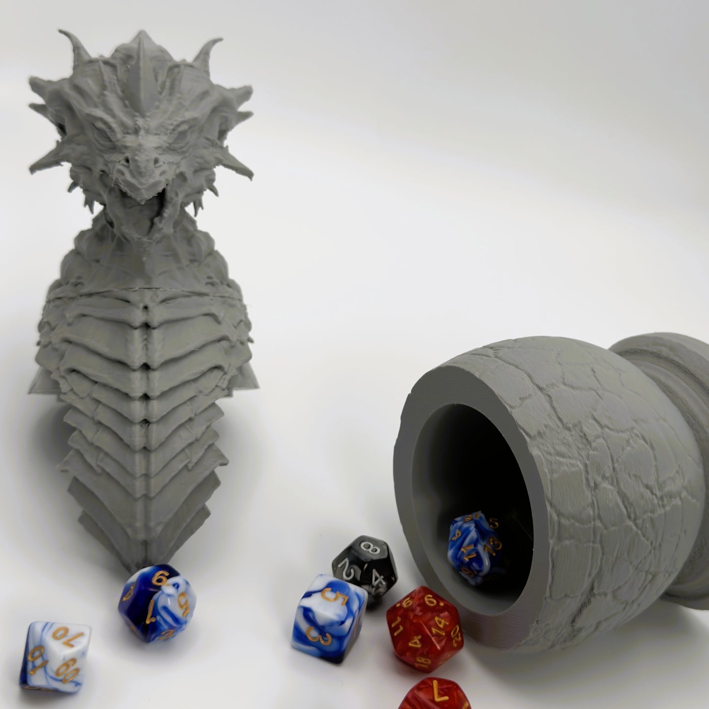 Dragon Egg Dice Vault - Tabletop RPG Dice Storage for 2-3 Sets