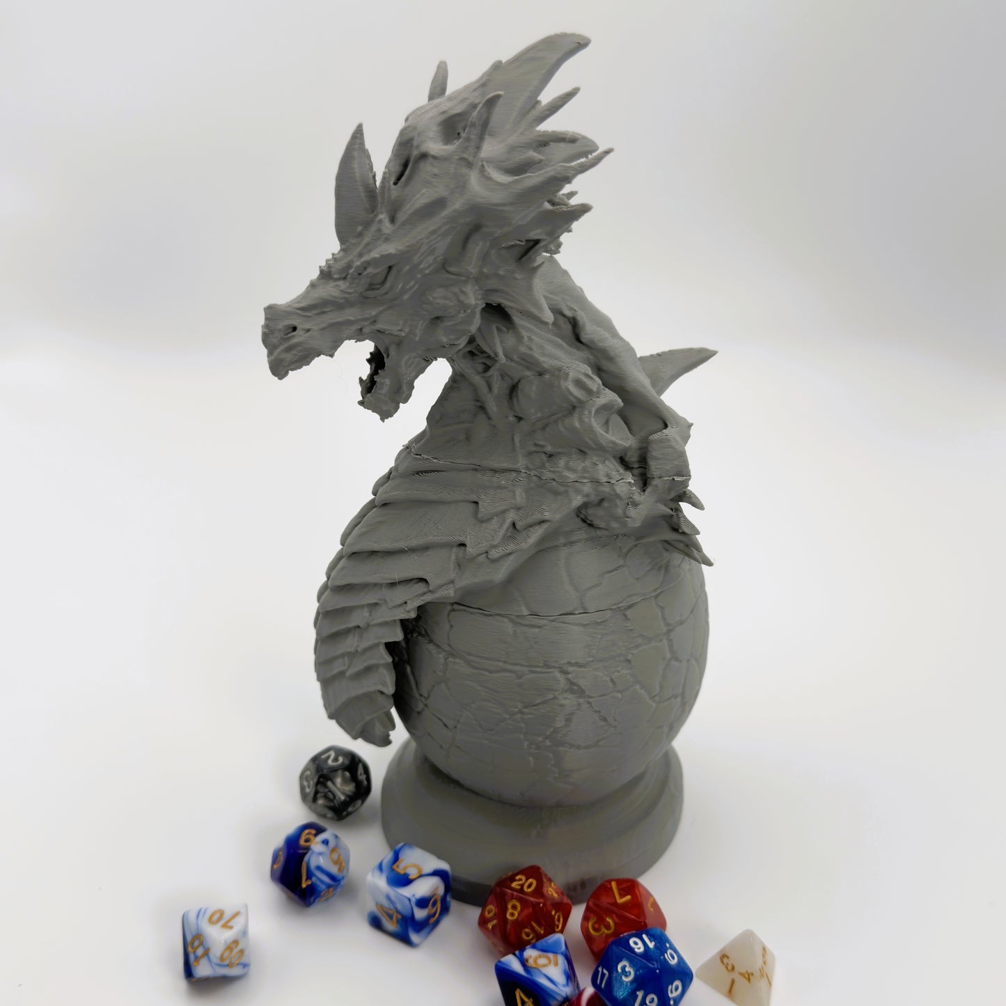 Dragon Egg Dice Vault - Tabletop RPG Dice Storage for 2-3 Sets