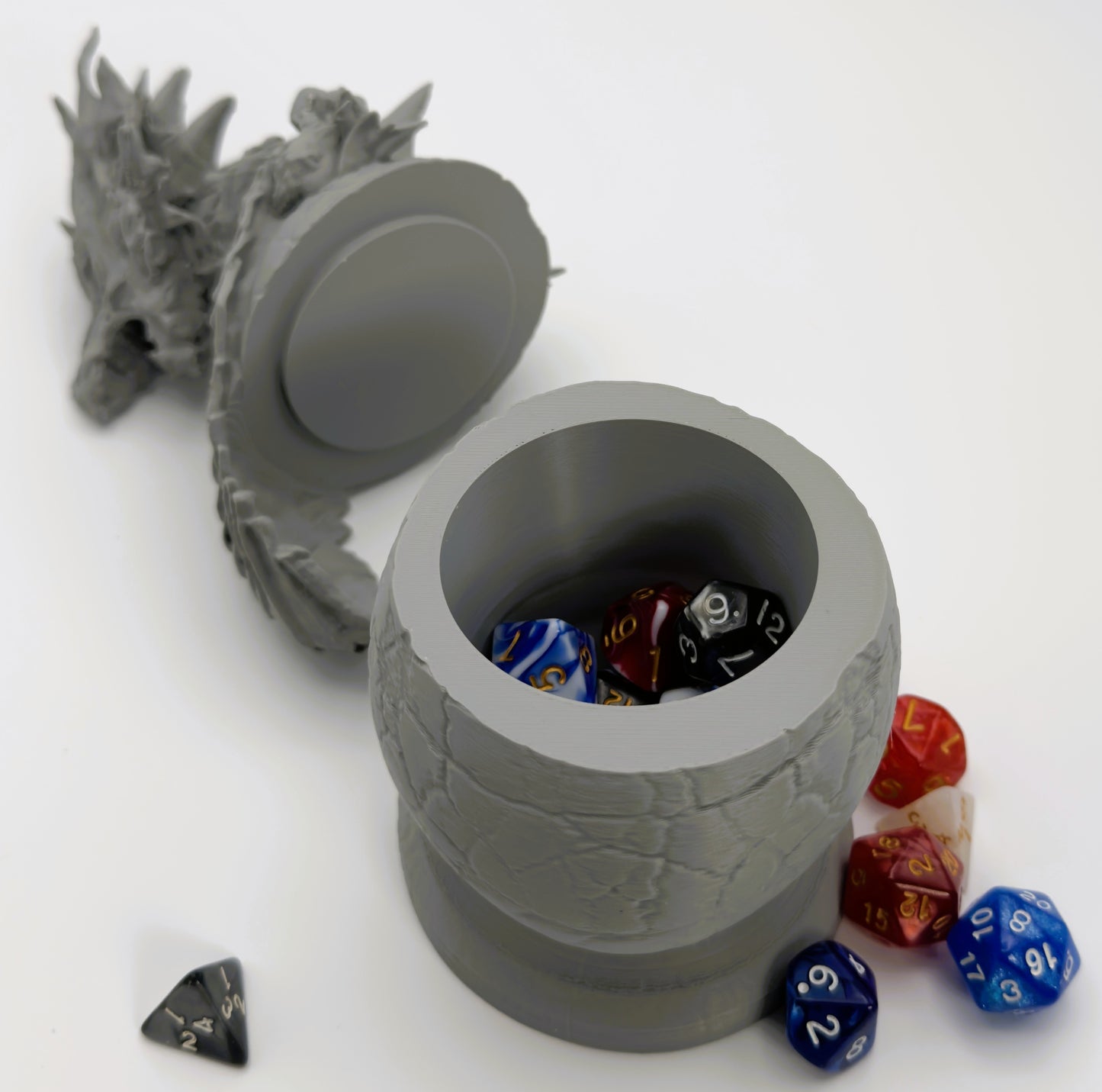Dragon Egg Dice Vault - Tabletop RPG Dice Storage for 2-3 Sets