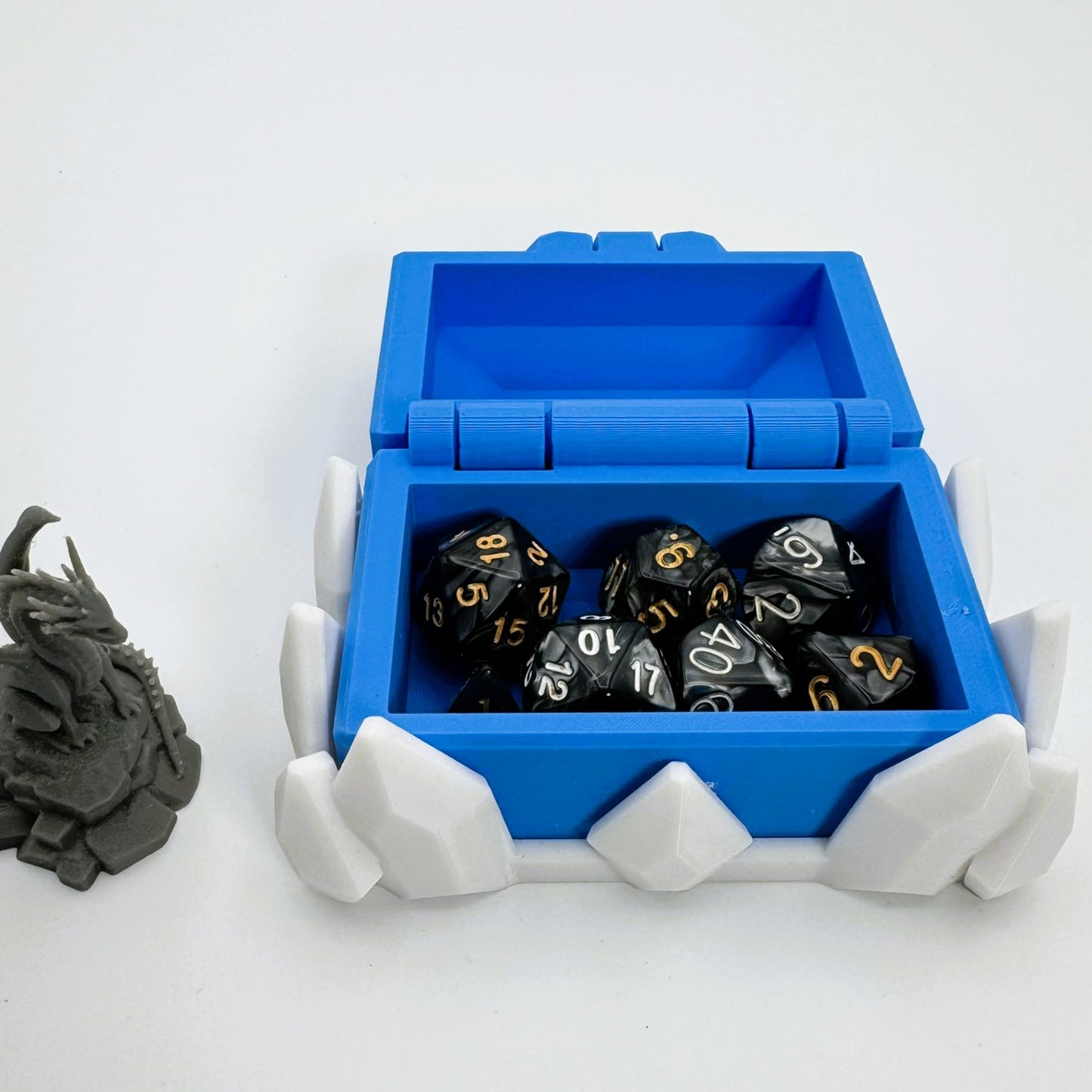 Dice Vault and Storage - Frozen themed treasure for TTRPG games