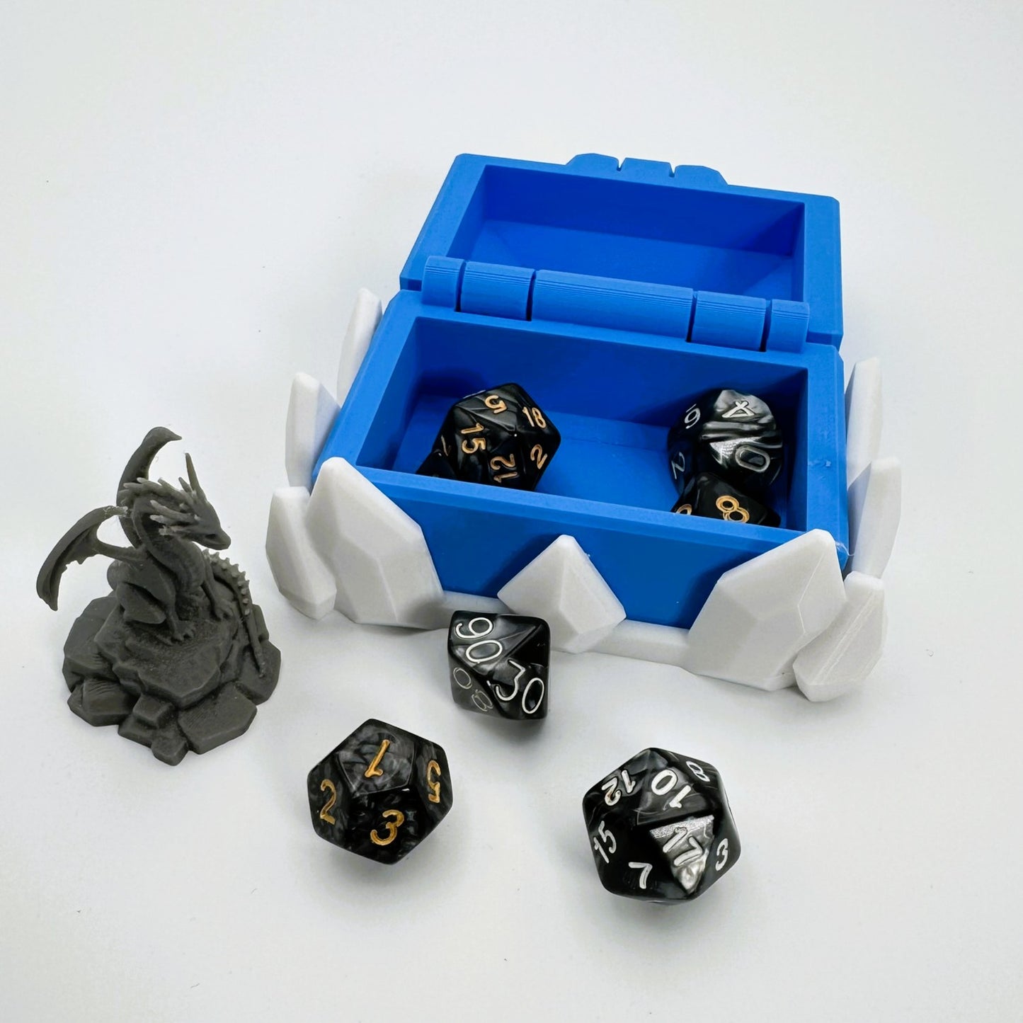 Dice Vault and Storage - Frozen themed treasure for TTRPG games