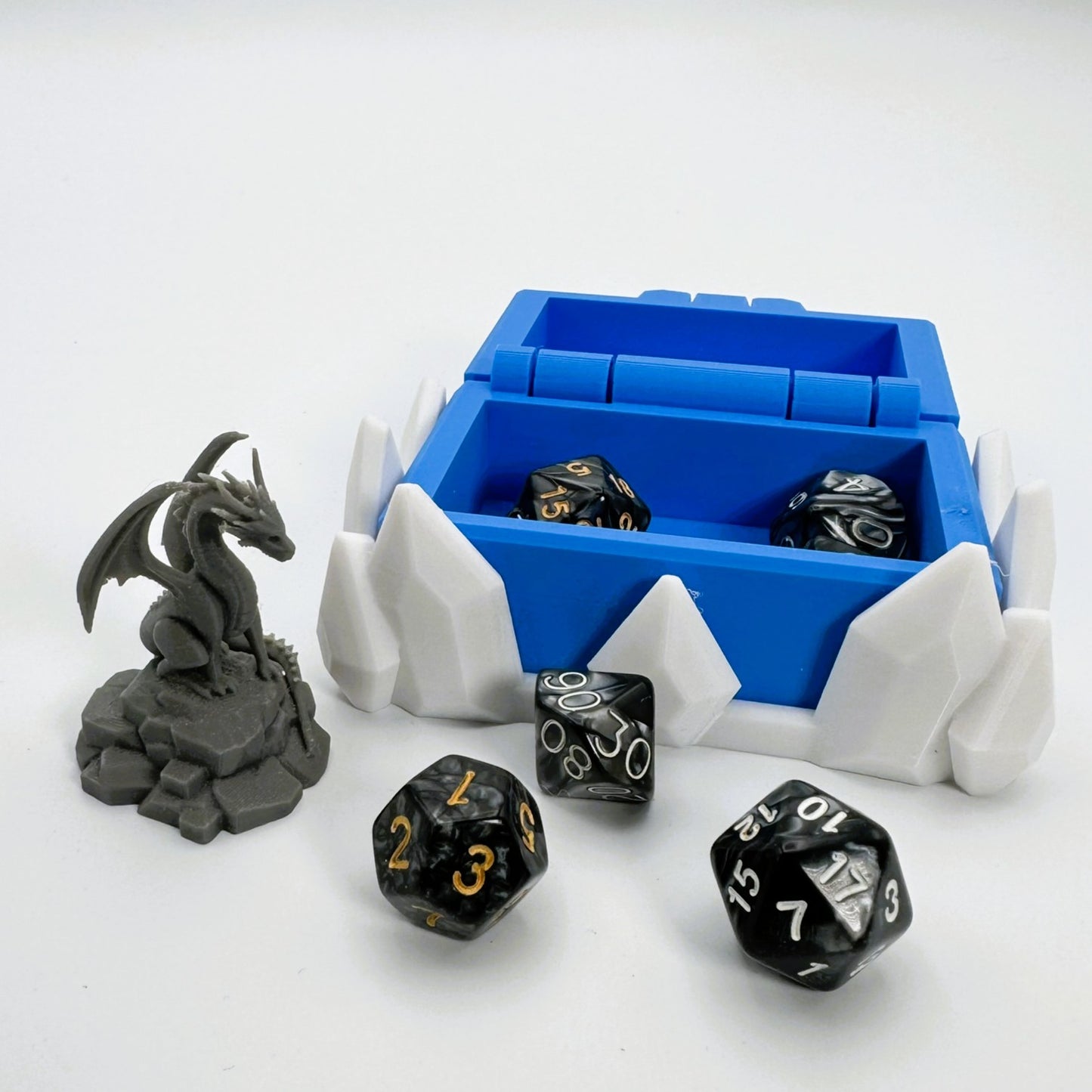 Dice Vault and Storage - Frozen themed treasure for TTRPG games
