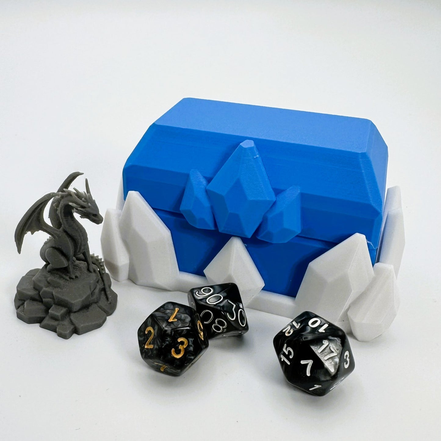 Dice Vault and Storage - Frozen themed treasure for TTRPG games