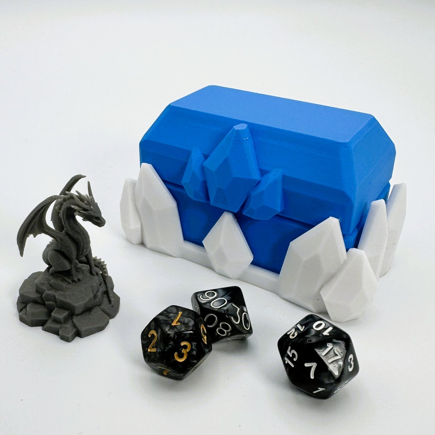 Dice Vault and Storage - Frozen themed treasure for TTRPG games