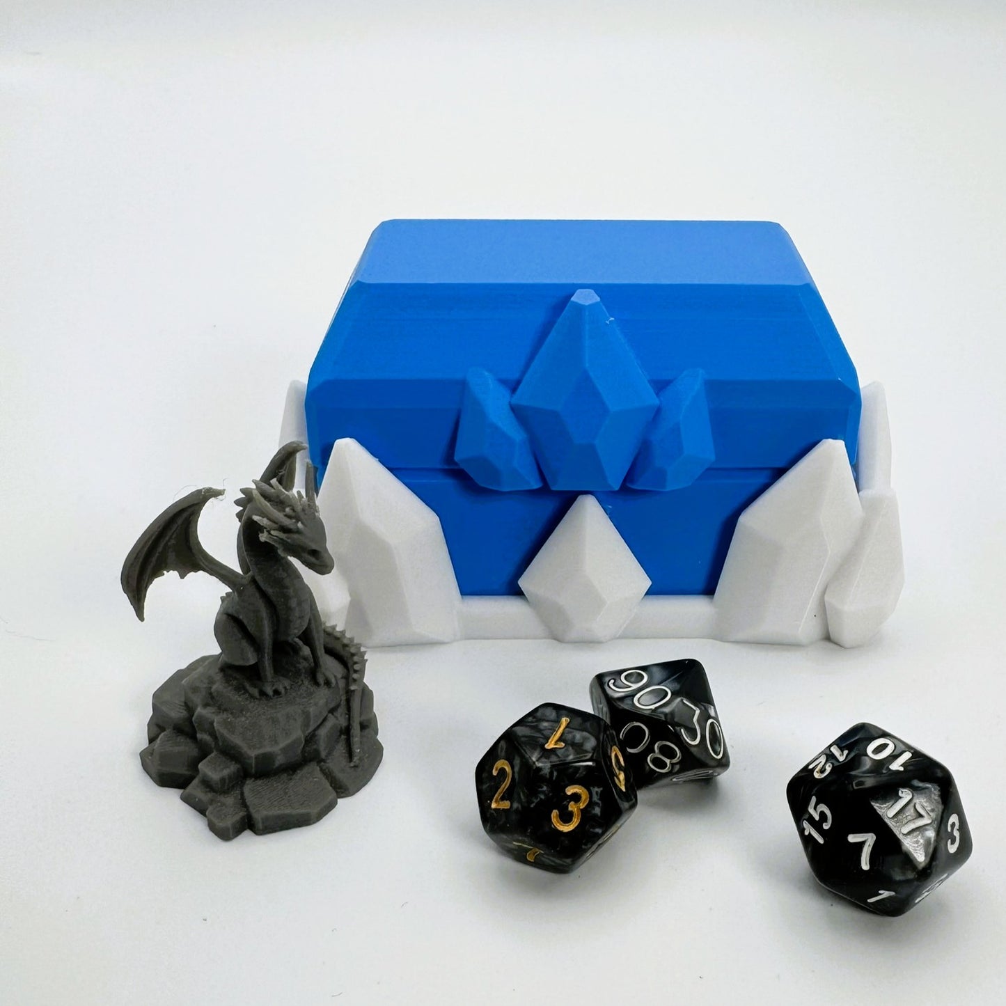 Dice Vault and Storage - Frozen themed treasure for TTRPG games