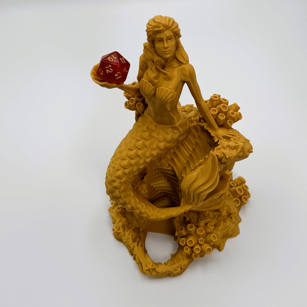 Mermaid Dice Vault and Tower, Tabletop RPG Accessory, Unique Dice Roller
