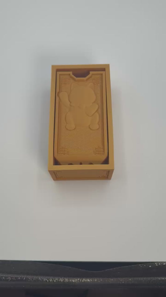 Folding Dice Tower with Smiling Kitty | Tabletop RPG & Board Games | DnD, Magic