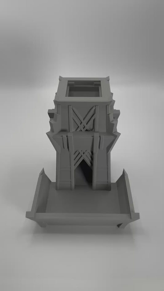 Feudal Japan themed Dice Tower Roller for Dungeons and Dragons RPG Tabletop Gaming Accessory Gift